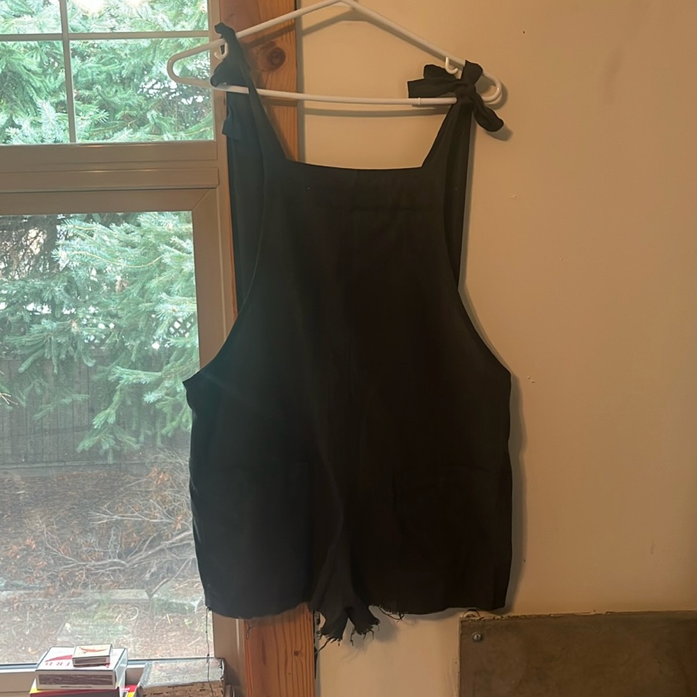 Linen type shortall